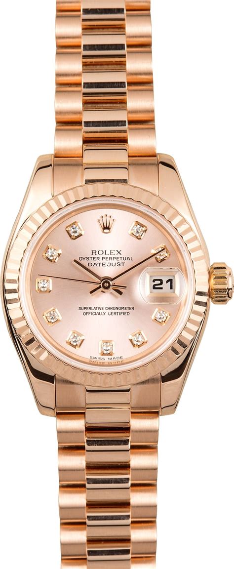 rolex watches women rose gold